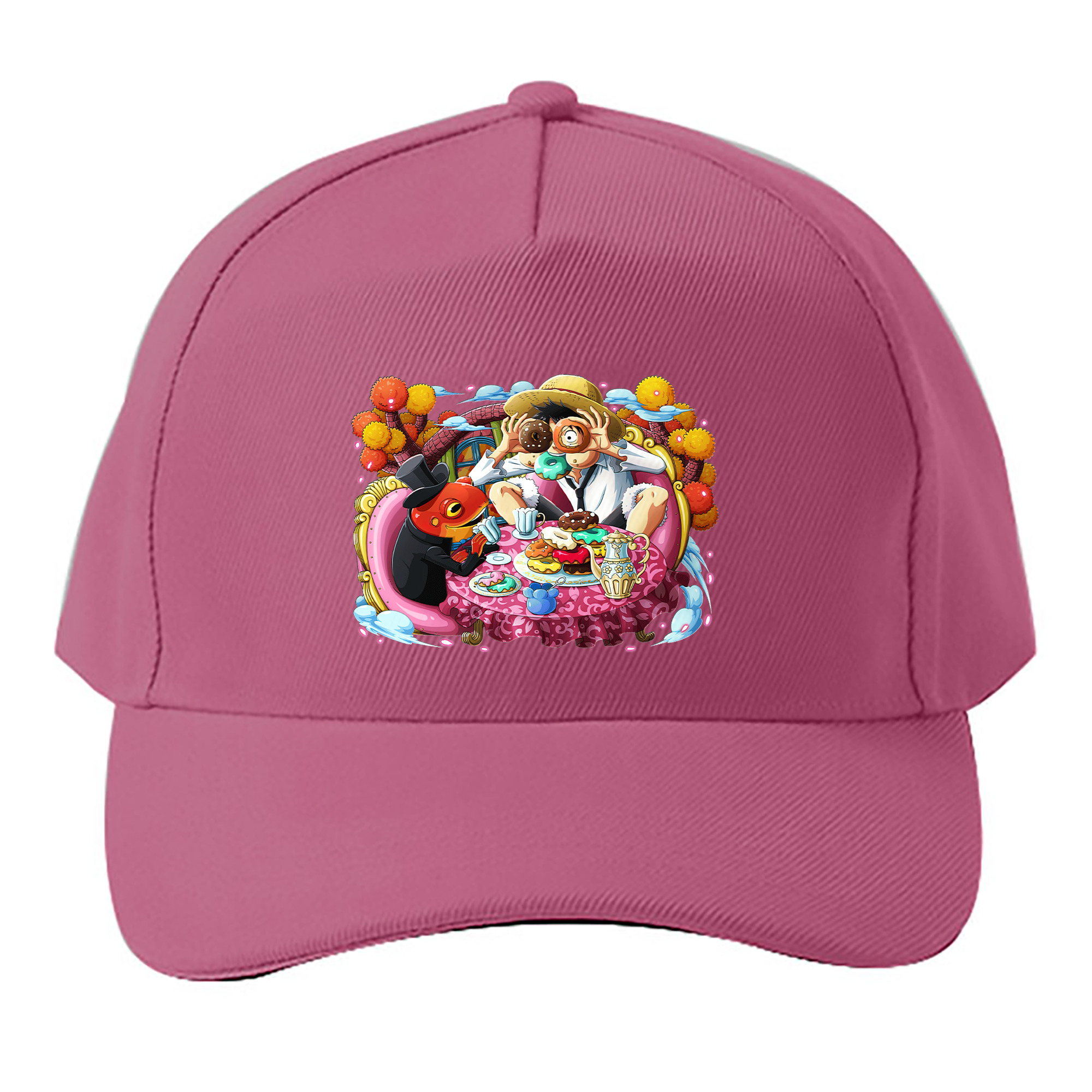 （画像用） ワンピース モンキー・D・ルフィ ONE PIECE Monkey D. Luffy ベースボールキャップ 綿100％ 男女兼用 帽子 スポーツ